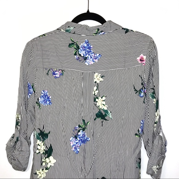 Entro • Striped Floral Print Dress - Picture 5 of 6